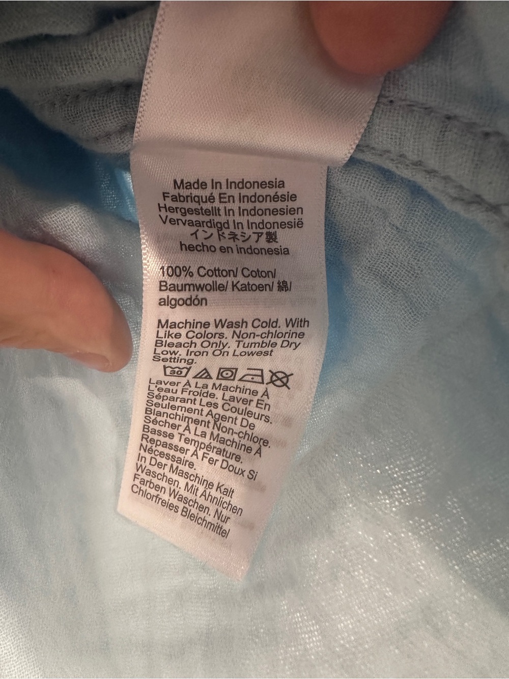 J.Crew Factory Double Gauze Button Down Shirt Light Blue - Size: Petite Small - Picture 4 of 4